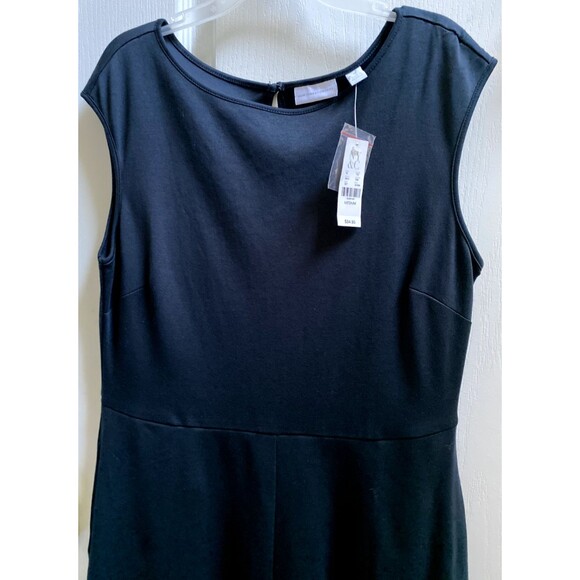 New York & Company Sleeveless Womans Career Black NWT Dress Cotton Minimalist M - Picture 9 of 10